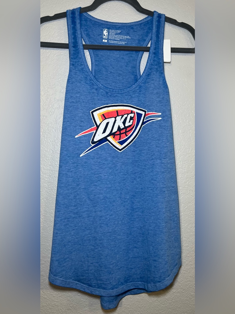 NBA Oklahoma City Thunder Women’s Tank Size Medium NWT Blue